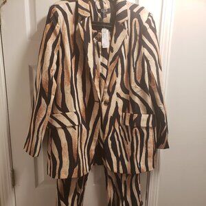 A.Z.I New York Animal print Blazer with pants